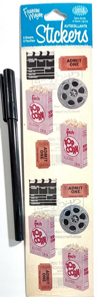 Movies Frances Meyer Stickers Scrapbooking Card Journal Planner FMI