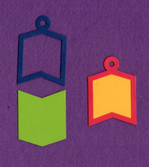 TAG # 12 with background die cuts scrapbook cards Q