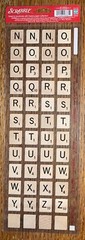 RARE Hasbro Sticko Large Scrabble Letters Crossword Game Board Scrapbook Sticker