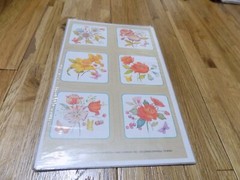 Vintage Flowers Current Daffodils Poppies Sticker Sheet butterfly Garden Gallery