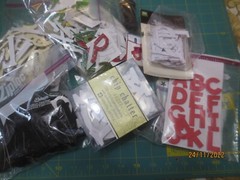 HUGE lot 13 packs Assorted Brands Alphabets Chipboard Plastic Glittered Paper