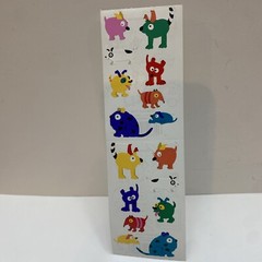 Endorfun Pets Stickers 1999 Mrs. Grossmans Retired Vintage – 1 Strip