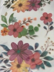 THE PAPER STUDIO STICKERS STICKABILITIES 3D MULTI-COLOR FLOWERS ‘REMOVABLE’