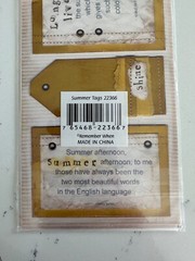 Memories Complete Remember When Summer Tag Stickers Shine Flower Scrapbooking