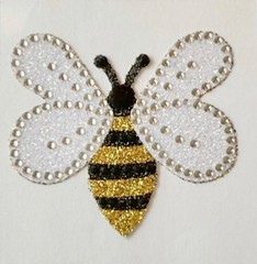 2” Bumblebee Bee Rhinestone & Glitter Adhesive Gem Sticker Embellishment/Bling🐝