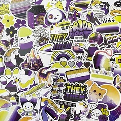 20pcs NON BINARY Stickers, LGTBQ+, Rainbow, Pride, Free Shipping*