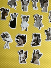 Fairies Pixies Fae Sticker Kit Scrapbooking Junk Journal Kit Planner Collage