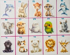 Cute Waterproof Vinyl Stickers – Pick Your Own Design – Aesthetic Funny Animal D