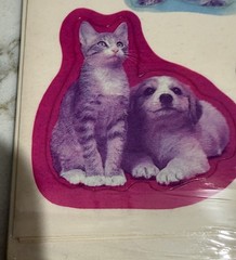 Hallmark Seals Vintage 1980’s Stickers Cats Kittens Dogs Puppies-NOS Sealed