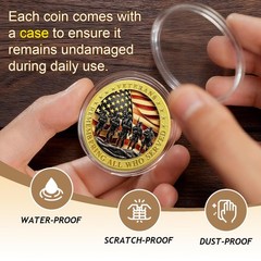 24Pcs Military Soldiers Challenge Coins Veterans Coins Honoring All Who Serve…