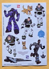 Disney Pixar Lightyear Sticker Single Sheet