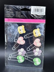 Provo Craft Third Dimension Stand-Outs Baby Diaper Pin Stickers Scrapbook Crafts