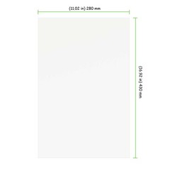 50 Pack 11×17 Inch Heavy White Chipboard Sheets Medium Weight Backing Board
