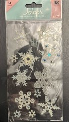 Jolee’s Boutique Winter Snowflakes Snow Dimensional Sticker Scrapbooking Crafts