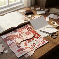 CTMH Sticker Embellishments LOVE NOTES 12” x 12” Sticker Sheet
