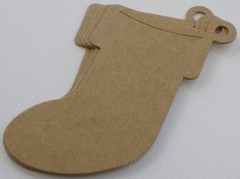 (4) STOCKINGS – Christmas Raw/Bare/Unfinished Chipboard Die cut