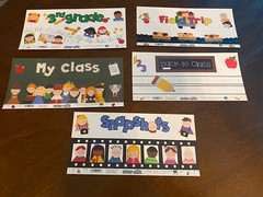 Lot of 5 EK Success Over-alls Scrapbook Titles 12” X 5.25” Third Grade + More