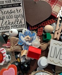Junk Journal, Scrapbook, Mixed Media Art Supplies Mystery Kit pack- 40 piece