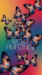 Amazing Butterfly Postcards 2 pcs, Scrapbook Card Topper Junk Journal Art Cards