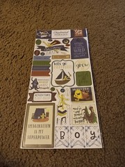 Crafts 13″ Chipboard Stickers Lot 6 Little Boy Theme Play Explore Pirates