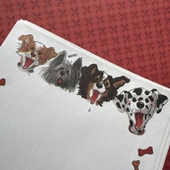 Vintage Suzy Zoo Wags Whiskers Dog Stationery & Puppy Cat Sticker Sheet Lot