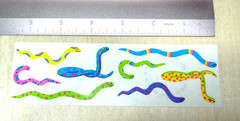 Vintage Mrs Grossman’s Colorful Snakes Stickers – Two Modules