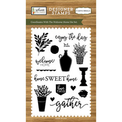 CARTA BELLA Designer Acrylic Clear Stamps WELCOME HOME Scrapbooking