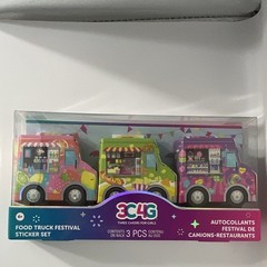 3C4G Food Truck Festival Scented Sticker Set, 3 Pcs Multicolor (12054)
