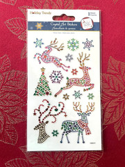 YOU CHOOSE – RARE GEM REINDEERS CHRISTMAS TREES & SNOWMEN 3D STICKERS BEAUTIFUL