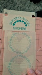 Vintage Mrs Grossmans Stickers Pearl Opal Butterflies Jumbo New 4 In Pack