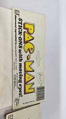 2 Pack-PAC-MAN Vintage 1982 Stick-Ons With Rolling Eyes Diamond Toymakers Bally