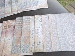 100 Pc Ephemera Paper Pack Rumoured Flower Letter Lace Dances