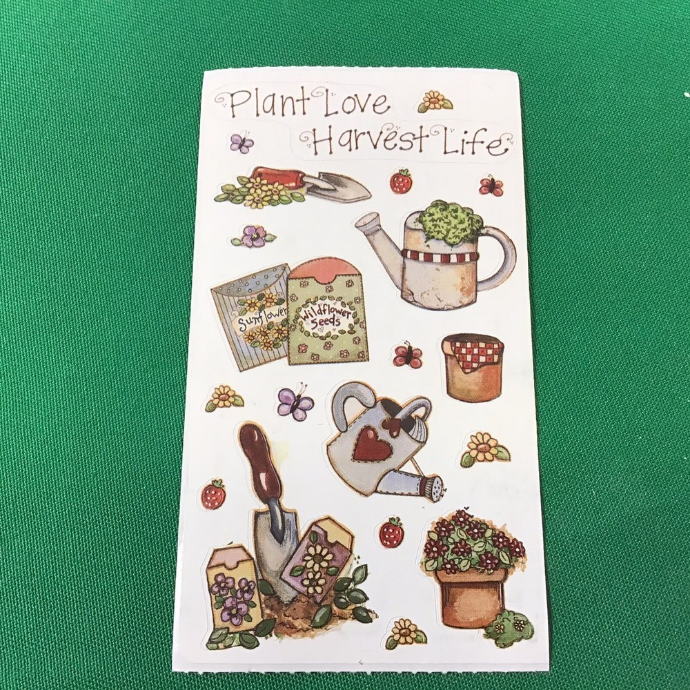 Plant Love Harvest Life Garden SCRAPBOOK Stickers by Joy Marie