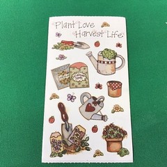 Plant Love Harvest Life Garden SCRAPBOOK Stickers by Joy Marie
