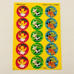 TREND Scratch n Sniff Scented Sticker LOT Chocolate Apple Blueberry Honey NEW
