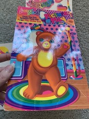 Vintage Lisa Frank Picture Play Reusable Vinyl Stickers Set Ballerina Bear