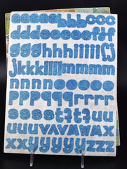 Chipboard Stickers 24 Sheets Alphabet, Border, Tags, Shape 6 Pcs Missing of 100s