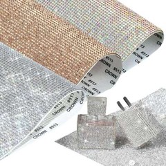 Rhinestone DIY Sticker Sheet Self Adhesive Bling Diamond Crystal Decal Car Decor
