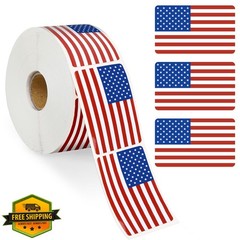 DECYOOL American Flag Stickers Roll 800 Pcs