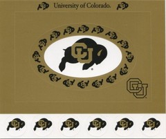 University of Colorado Buffaloes NCAA Cardstock Sticker Frame, scrapbook