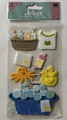 Jolee’s Bath Time Baby Tub Toys Towel Soap Foam Scrapbooking Stickers Retired