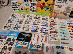 Vintage Sandylion Mrs. Grossmans Car Transportation Sticker Sheet Album Book Lot
