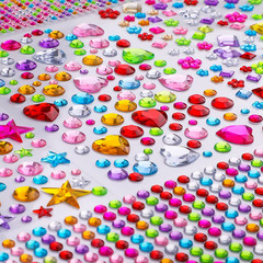 Gem Stickers, 1510pcs Rhinestone Stickers for Crafts, Self Adhesive Jewel Sticke