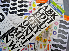 Crafting Sticker Sheet Lot, Over 40 Sheets, Most Are New