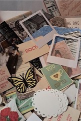 Junk Journal, Scrapbook, Mixed Media Art Supplies Mystery Kit pack- 40 piece