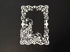 Butterfly frame die cut embellishments 6 pcs 3-7/8″ x 2-3/4” Scrapbook Cards