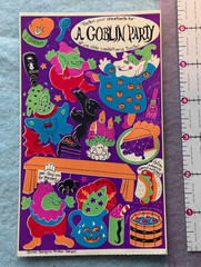 1980s Vintage Sticker Sandylion Maxi Activity Goblin Party 1984