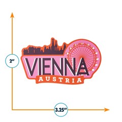 Vienna Weatherproof Vinyl Travel Sticker – Gift or Souvenir