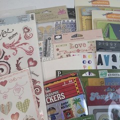 Lot Of Stickers Scrapbooking Rub-ons Hearts Letters Vacation Love Holiday 37pc