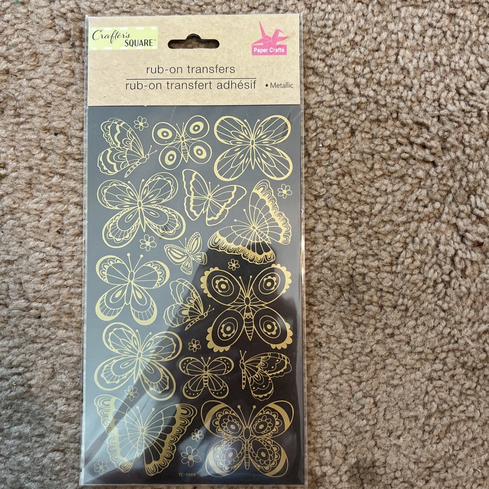 *Crafter’s square Rub On Transfers Butterflies